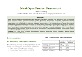 NiralOS Open Product Framework